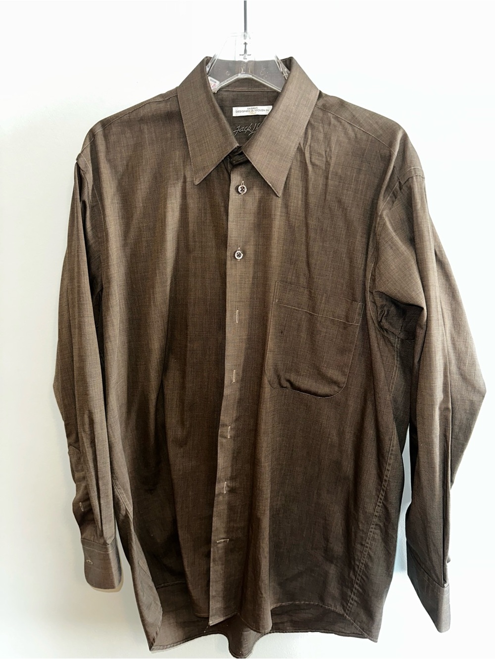 Vintage italian Brown Dress Shirt